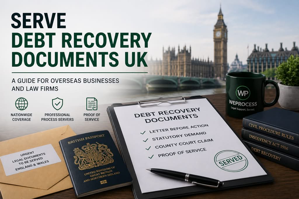 Serve Debt Recovery Documents UK